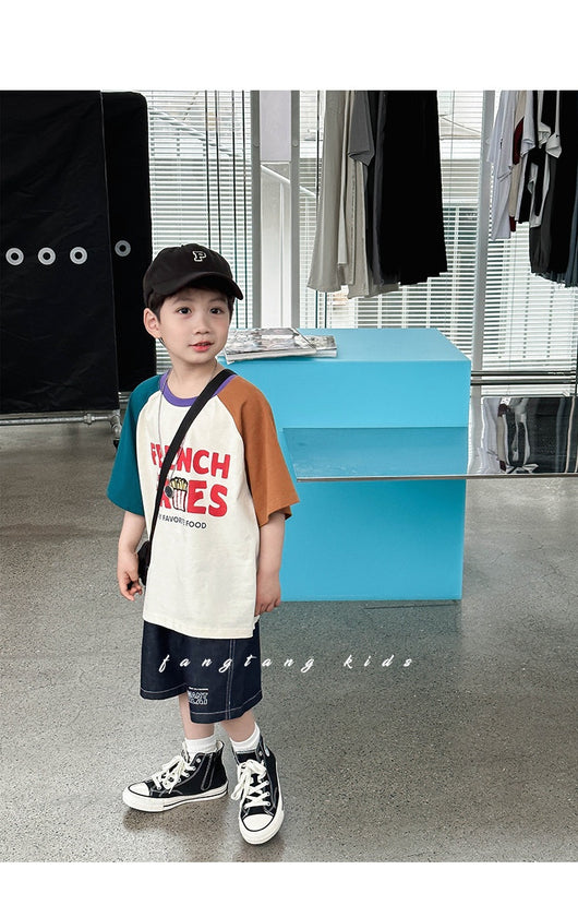 Playera Infantil Patchwork Street Style - Diseño Moderno y Versátil - Image 9