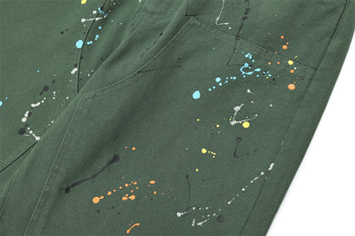 Pantalones Rectos con Diseño Splash de Pintura Artística - Image 23