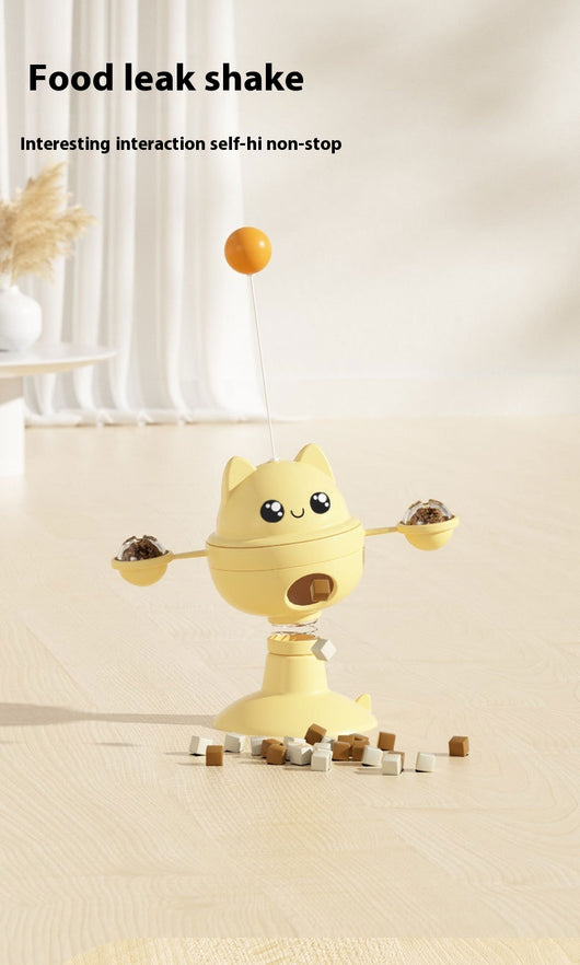 Juguete Interactivo para Gatos con Ventosa Giratoria y Dispensador de Comida - Image 10