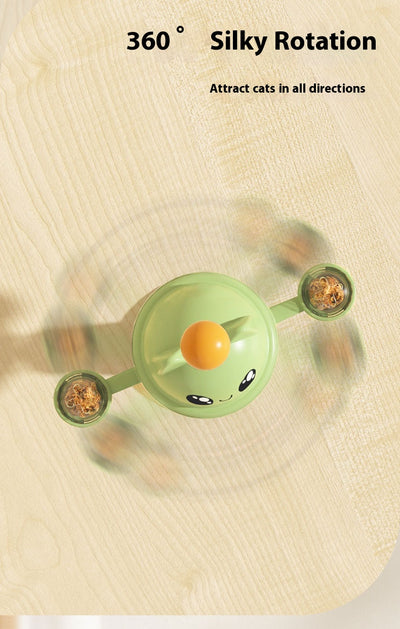 Juguete Interactivo para Gatos con Ventosa Giratoria y Dispensador de Comida - Image 16