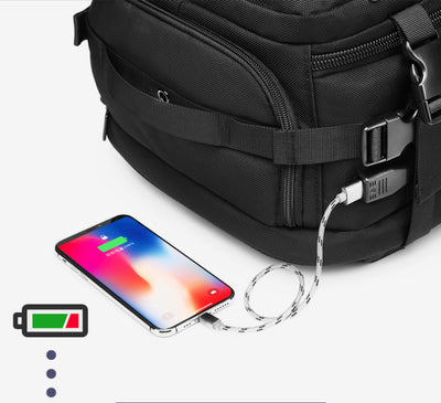 Mochila de Viaje Impermeable con Carga USB y Gran Capacidad - Image 16