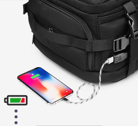 Mochila de Viaje Impermeable con Carga USB y Gran Capacidad - Image 16