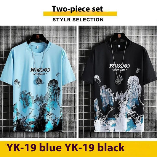 Camiseta Deportiva Hombre Diseño Pintura Tinta Transpirable - Image 8