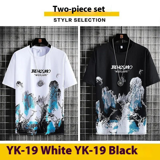 Camiseta Deportiva Hombre Diseño Pintura Tinta Transpirable - Image 9