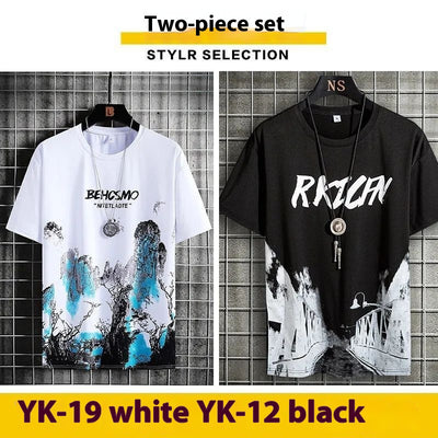Camiseta Deportiva Hombre Diseño Pintura Tinta Transpirable - Image 10