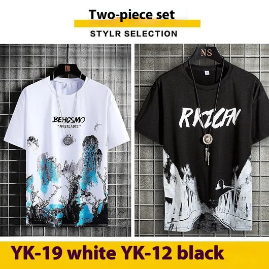 Camiseta Deportiva Hombre Diseño Pintura Tinta Transpirable - Image 10