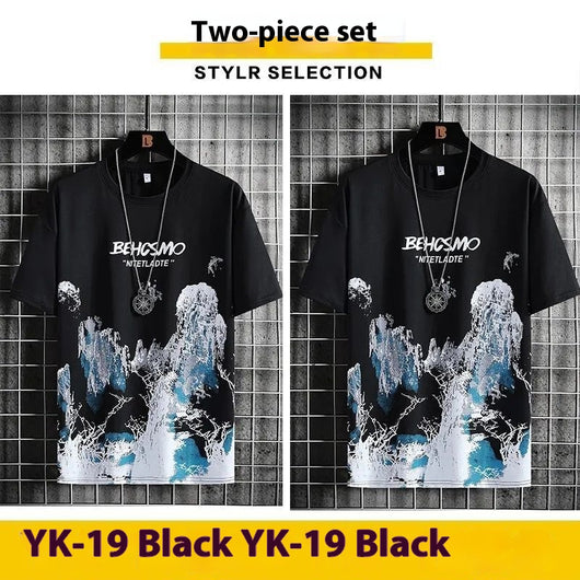 Camiseta Deportiva Hombre Diseño Pintura Tinta Transpirable - Image 11