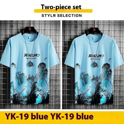 Camiseta Deportiva Hombre Diseño Pintura Tinta Transpirable - Image 12