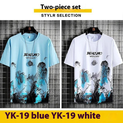 Camiseta Deportiva Hombre Diseño Pintura Tinta Transpirable - Image 15