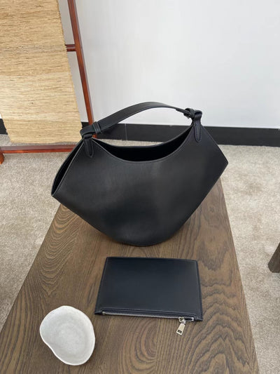 Bolso Bucket de Cuero Genuino Ante Esmerilado Gran Capacidad - Image 70
