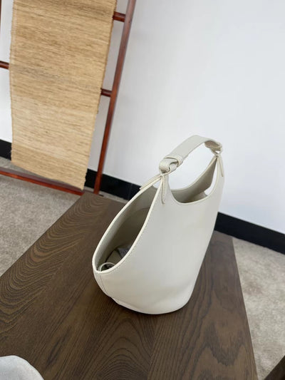 Bolso Bucket de Cuero Genuino Ante Esmerilado Gran Capacidad - Image 81