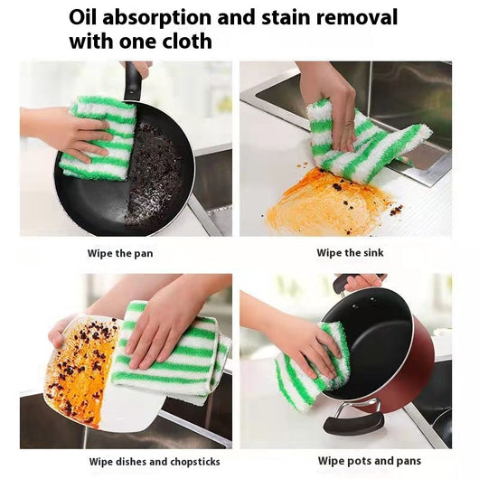 Paño de Cocina de Fibra de Bambú Absorbente sin Residuos de Aceite - Image 12