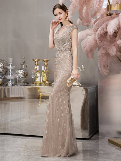Vestido de Noche Fishtail Elegante para Anfitriona - Image 19