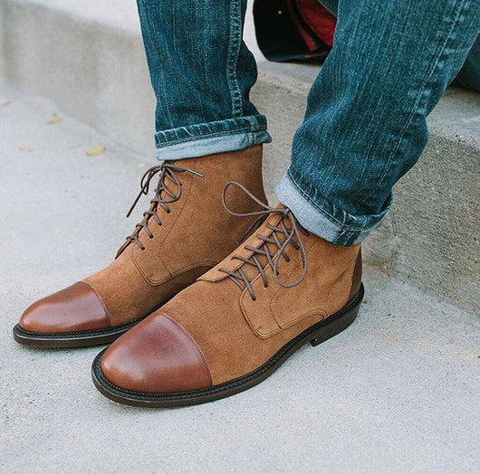 Botas Martin Cordones Tacón Bajo Primavera - Estilo Casual Versátil - Image 10