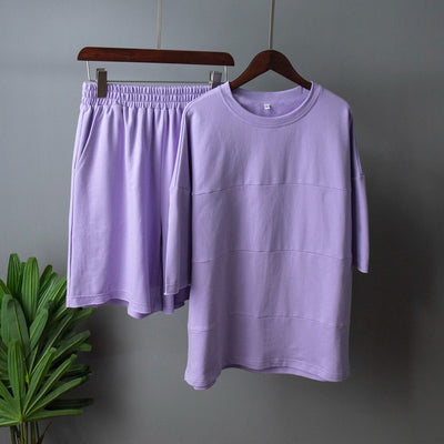 Playera Patchwork Suelta Casual de Manga Corta - Image 27