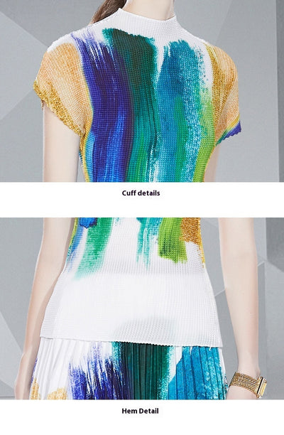 Falda Plisada Estampada con Camisa Slim Fit - Image 12