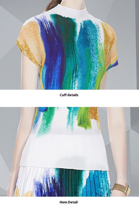 Falda Plisada Estampada con Camisa Slim Fit - Image 12