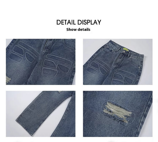 Jeans Vintage Desgastados Invierno Efecto Lavado - Image 13