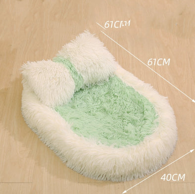 Cama Térmica Ovalada de Lana para Mascotas - Nido Acogedor Invierno - Image 22