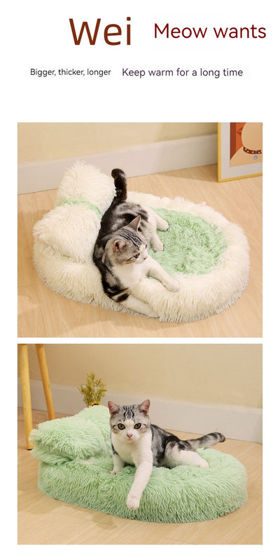 Cama Térmica Ovalada de Lana para Mascotas - Nido Acogedor Invierno - Image 24