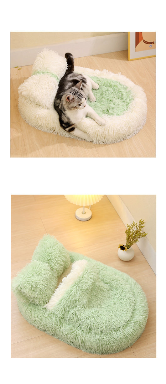 Cama Térmica Ovalada de Lana para Mascotas - Nido Acogedor Invierno - Image 32
