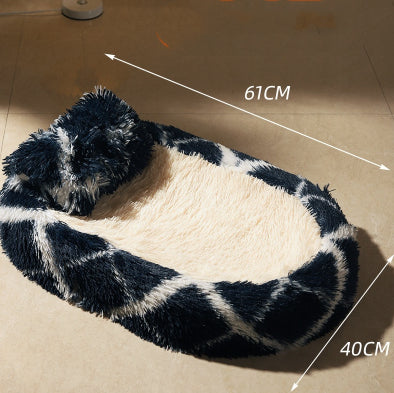 Cama Térmica Ovalada de Lana para Mascotas - Nido Acogedor Invierno - Image 33