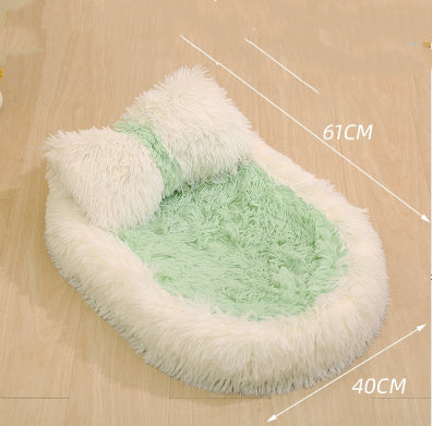 Cama Térmica Ovalada de Lana para Mascotas - Nido Acogedor Invierno - Image 35