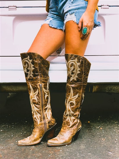 Botas Moteras para Mujer con Tacón Grueso y Caña Alta - Image 8