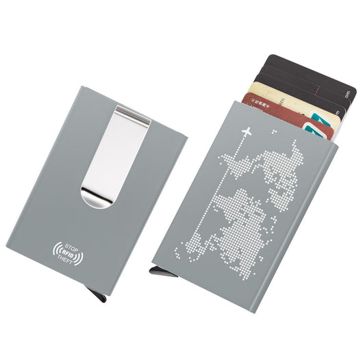 Billetera Metálica Anti-RFID con Estuche Automático Ultra Delgada - Image 10