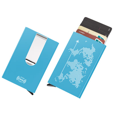 Billetera Metálica Anti-RFID con Estuche Automático Ultra Delgada - Image 14