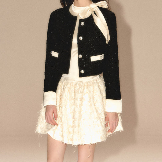 Vestido Chaleco de Satén con Lazada y Cordones - Image 11