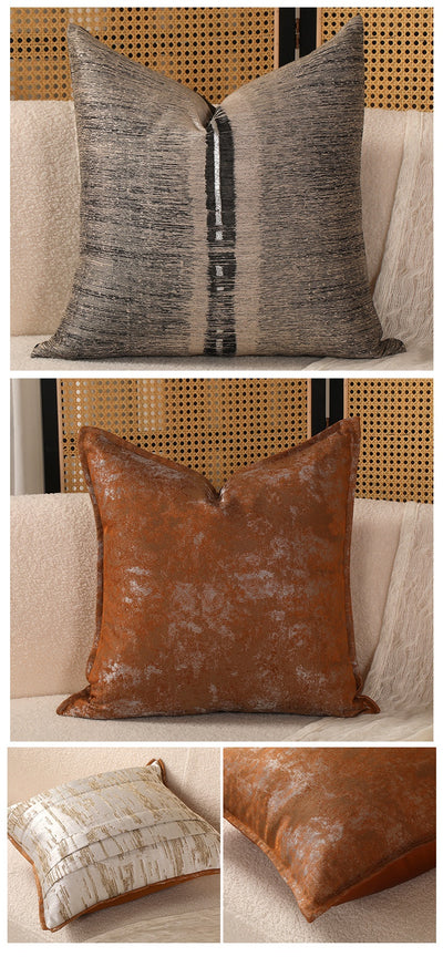 Funda de Almohada Premium Algodón y Lino Estilo Chino Contemporáneo - Image 22