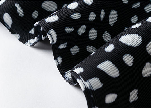 Vestido Talla Grande Plisado con Estampado - Corte A Suelto - Image 10