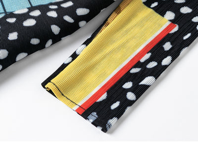 Vestido Talla Grande Plisado con Estampado - Corte A Suelto - Image 17