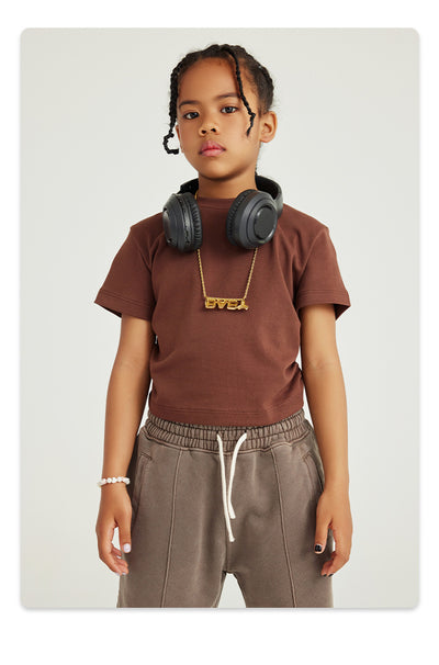 Blusa Escolar Niña Cintura Plisada Manga Corta Color Sólido - Image 16