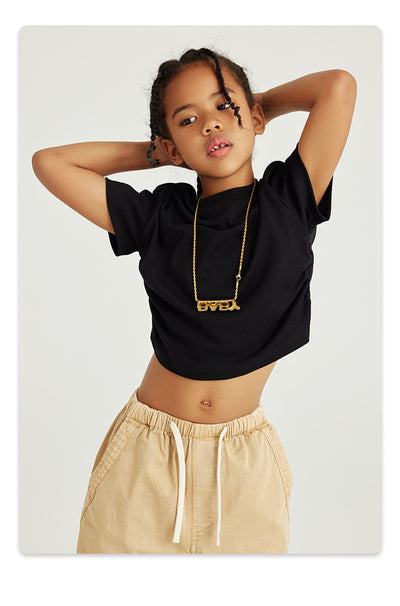 Blusa Escolar Niña Cintura Plisada Manga Corta Color Sólido - Image 19