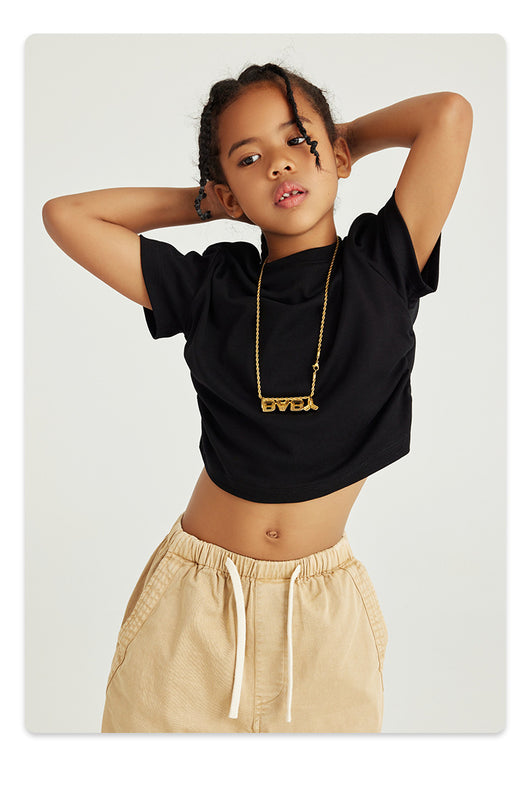 Blusa Escolar Niña Cintura Plisada Manga Corta Color Sólido - Image 19