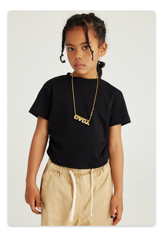 Blusa Escolar Niña Cintura Plisada Manga Corta Color Sólido - Image 27