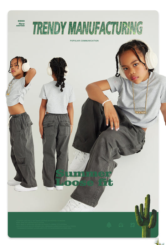 Blusa Escolar Niña Cintura Plisada Manga Corta Color Sólido - Image 35