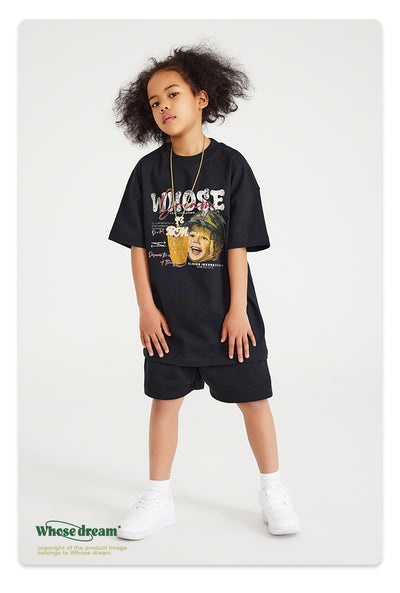 Playera Infantil Estampada con Diseño Cartoon Lavado Distressed - Image 12