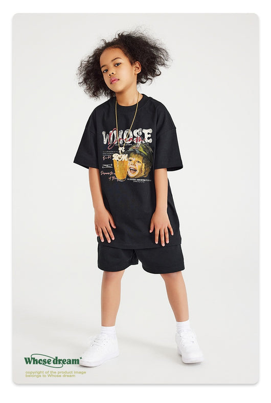 Playera Infantil Estampada con Diseño Cartoon Lavado Distressed - Image 12