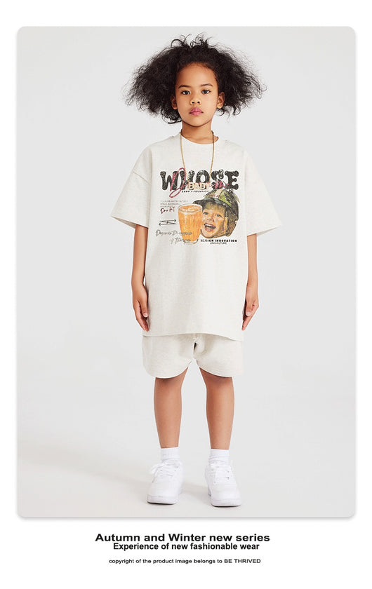 Playera Infantil Estampada con Diseño Cartoon Lavado Distressed - Image 13