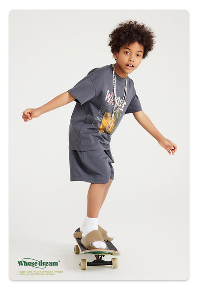 Playera Infantil Estampada con Diseño Cartoon Lavado Distressed - Image 17