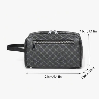 Bolsa de Aseo Deportiva de Gran Capacidad - Diseño Casual con Estampado PU para Hombre - Image 9