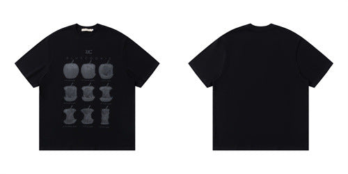 Camiseta Unisex Estampado Mosaico Retro Manzana - Image 16