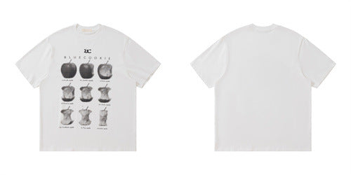 Camiseta Unisex Estampado Mosaico Retro Manzana - Image 21