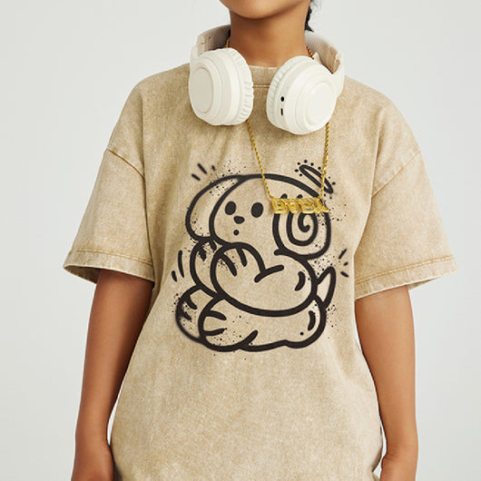 Camiseta Estampada Vintage con Lavado Desgastado - Image 9