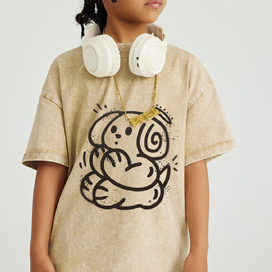 Camiseta Estampada Vintage con Lavado Desgastado - Image 14