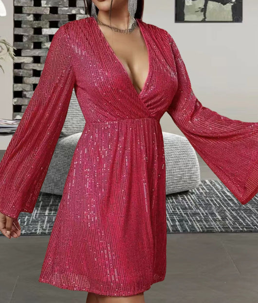 Vestido de Fiesta Elegante con Escote V y Cintura Realzadora - Image 17