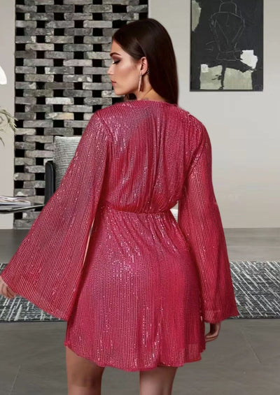 Vestido de Fiesta Elegante con Escote V y Cintura Realzadora - Image 21